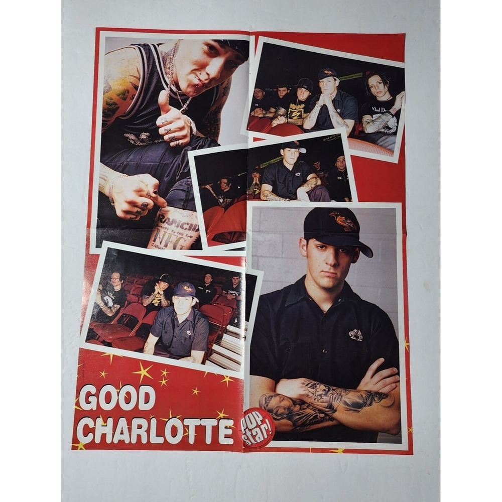 Good Charlotte Raven-Symone Vintage Double-Sided Poster Clipping 20x16 Pop Star!